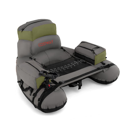 Inflatable Fishing Tube - Shoulder Straps - Storage