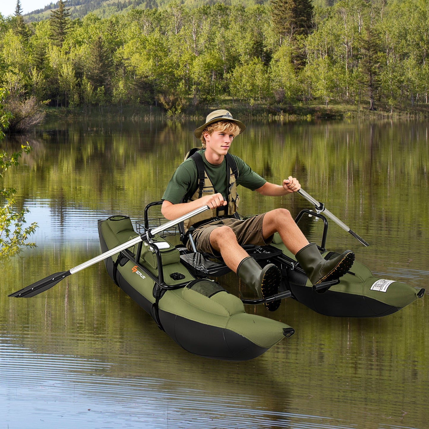 Float Tube / Padded Seat - Adjustable Footrest