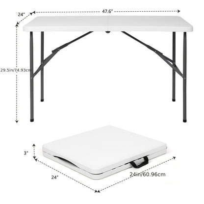 4ft/6ft Portable Plastic Folding Table