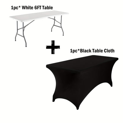 4ft/6ft Portable Plastic Folding Table
