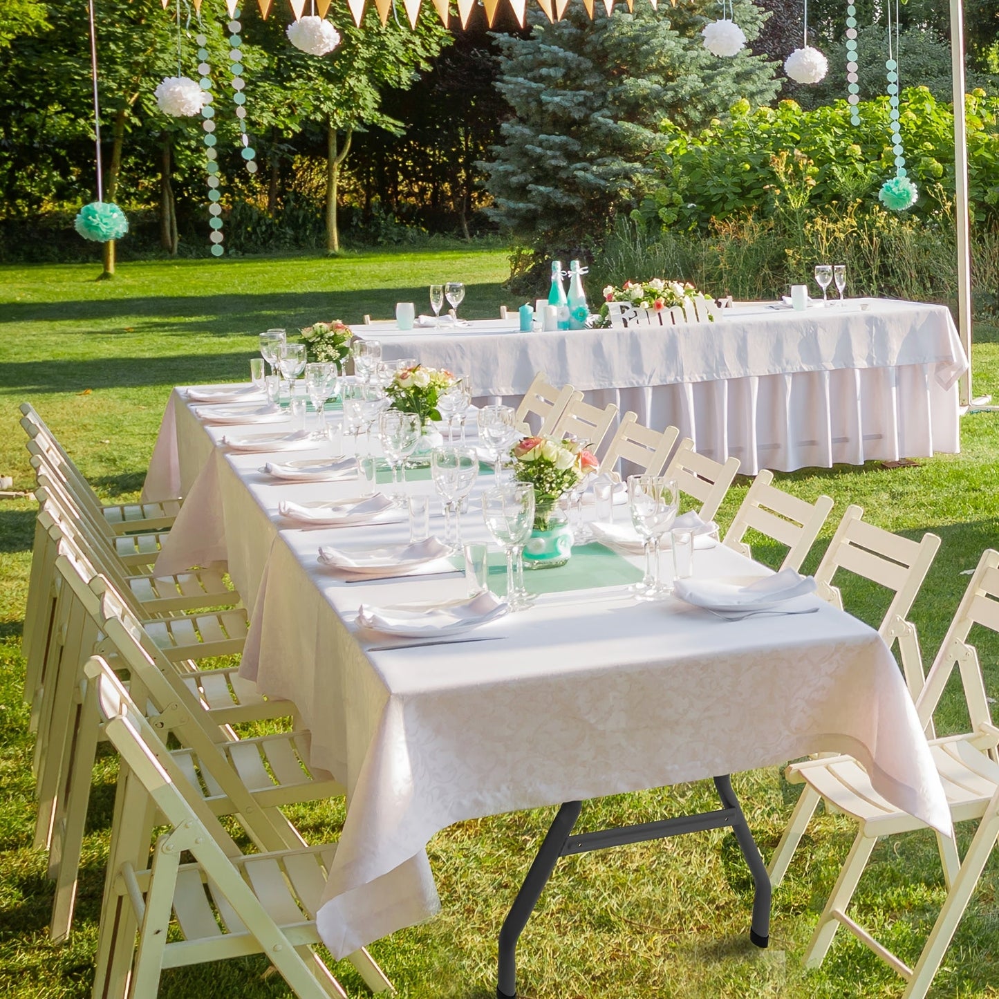 4ft/6ft Portable Plastic Folding Table