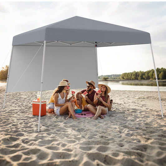 8 X 8 Pop up Canopy Tent with 1 Sidewall