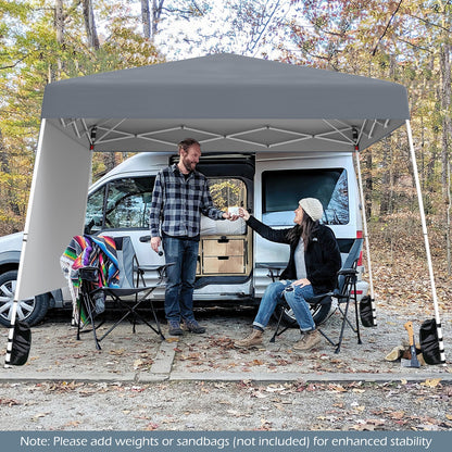 8 X 8 Pop up Canopy Tent with 1 Sidewall