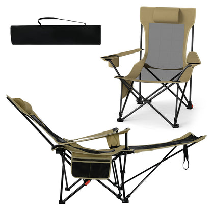 Reclining Camping Chair - Footrest
