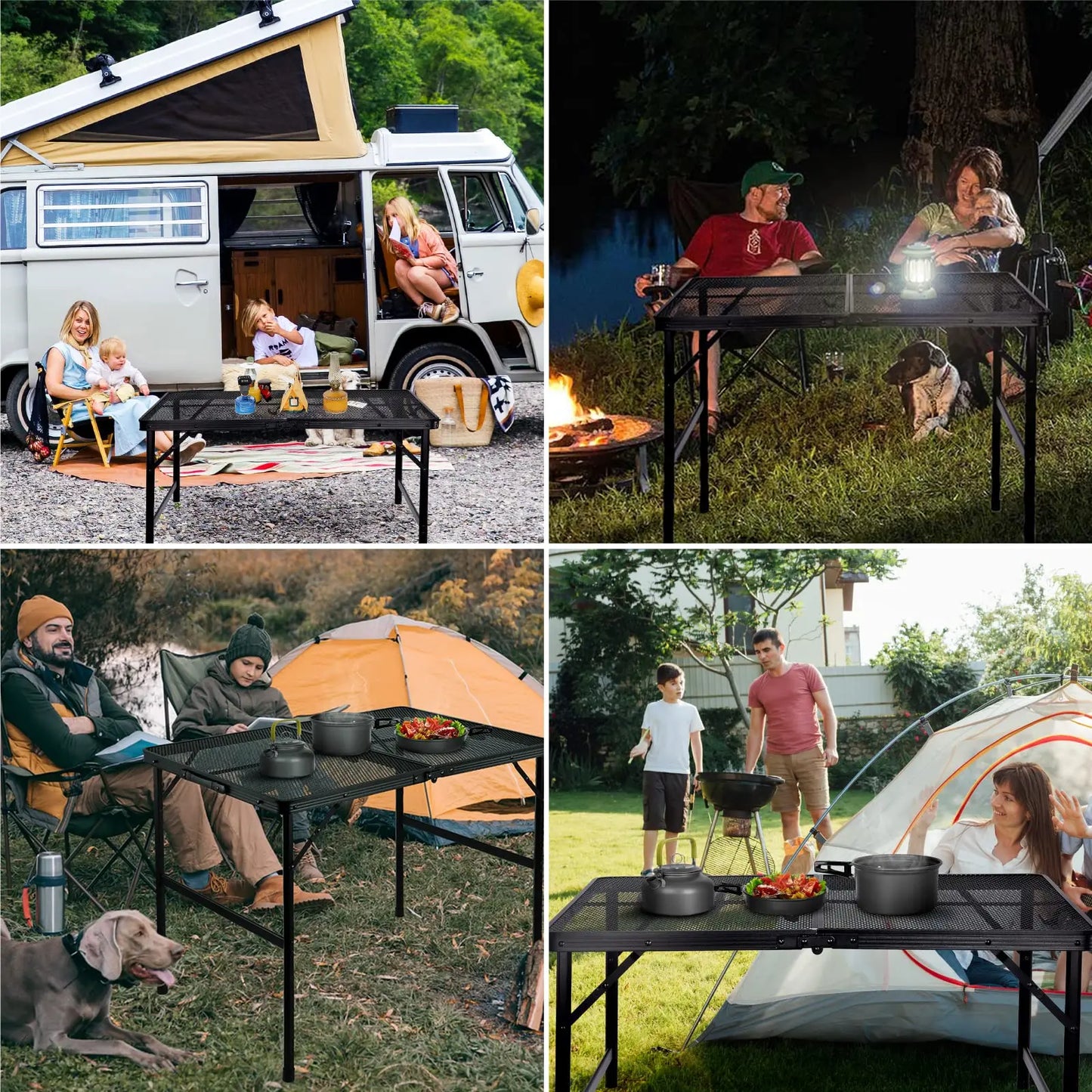 All Purpose Folding Metal Table