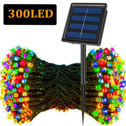 Solar String Lights 300LED 8 Modes