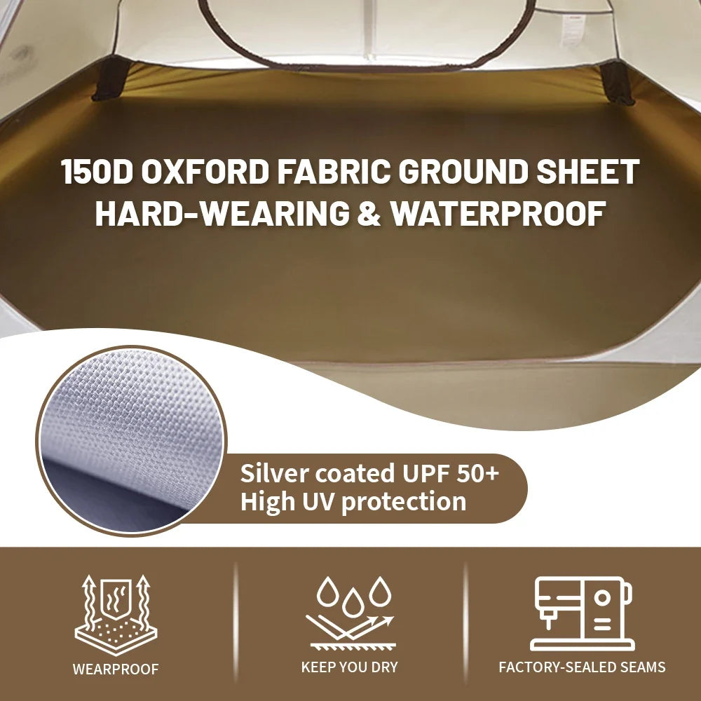 Camping Tent 2-3 People Waterproof UPF50+