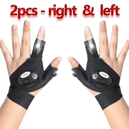 Fingerless Gloves Flashlight