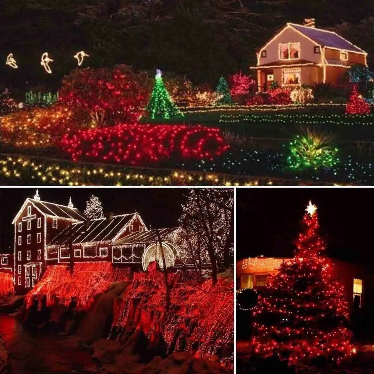 Solar String Lights 300LED 8 Modes