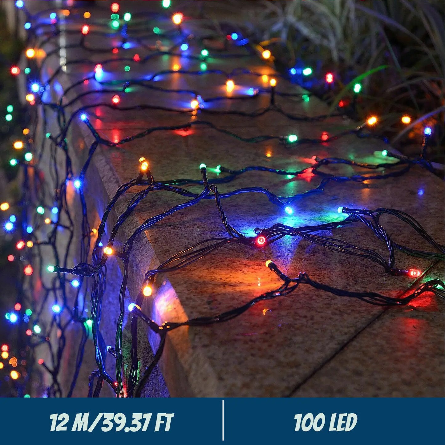 Solar String Lights 300LED 8 Modes