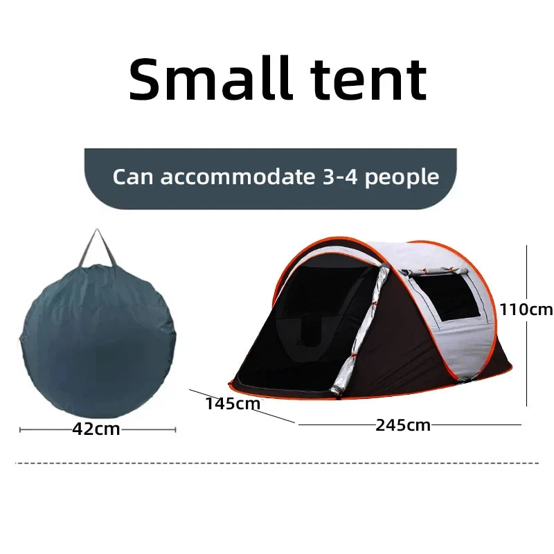 5-8 People Camping Boat Tent Fully Automatic Pop-Up