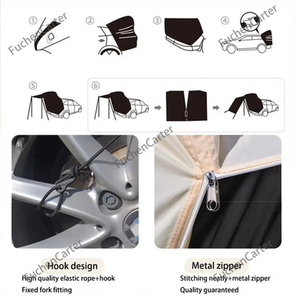 SUV Tailgate Trunk Tent 3-Side