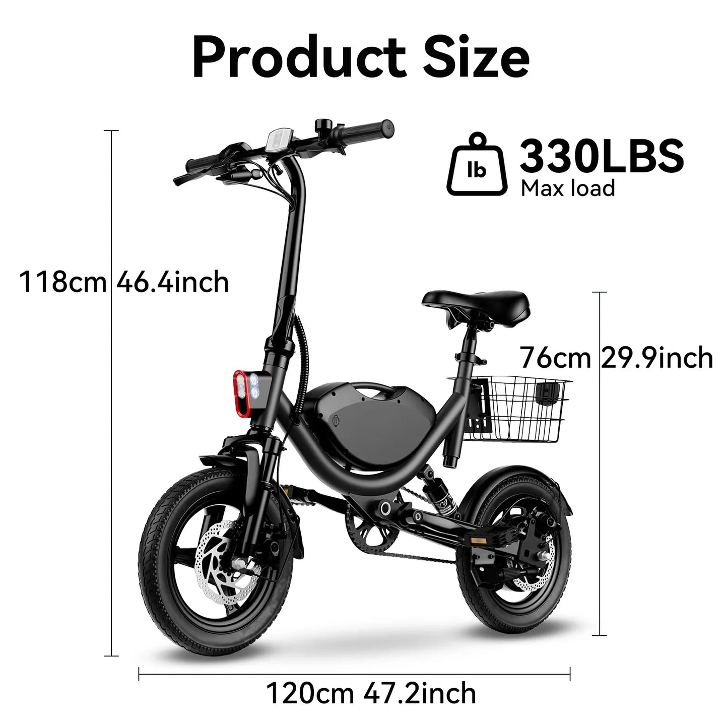 715W Peak Folding Electric Bicycle