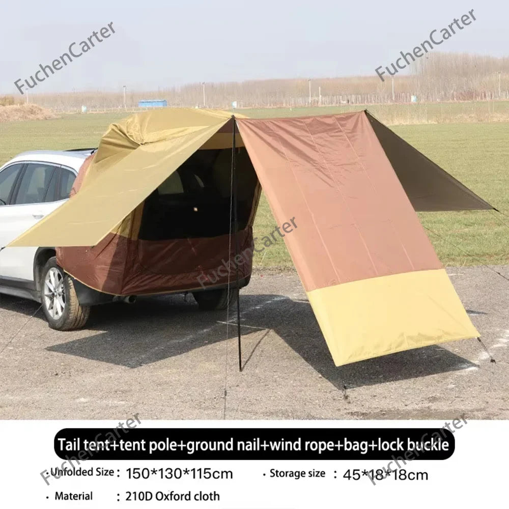 SUV Tailgate Trunk Tent 3-Side