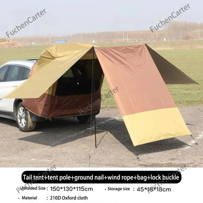 SUV Tailgate Trunk Tent 3-Side