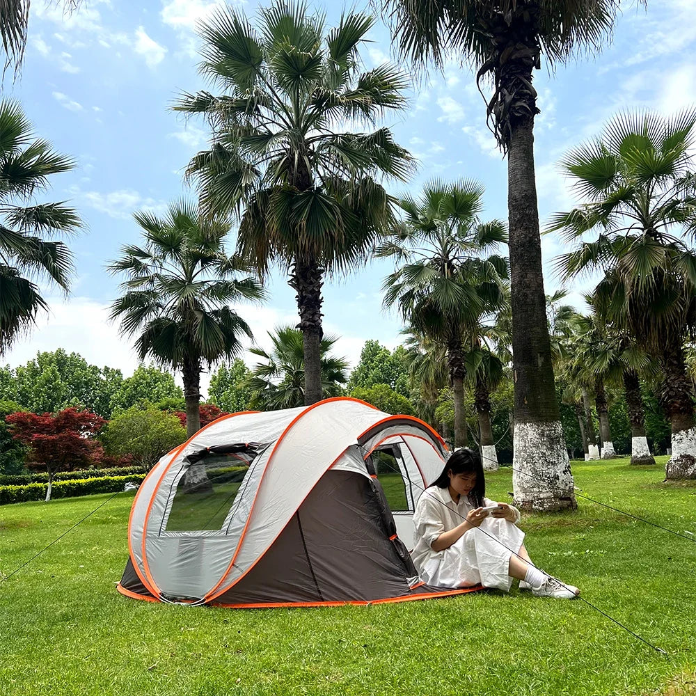 5-8 People Camping Boat Tent Fully Automatic Pop-Up