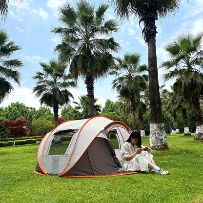 5-8 People Camping Boat Tent Fully Automatic Pop-Up