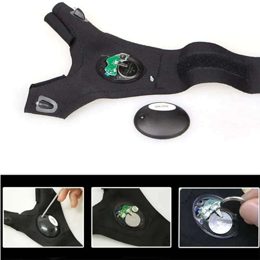 Fingerless Gloves Flashlight