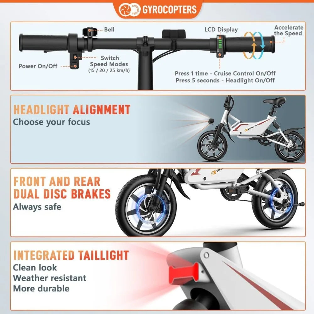Folding Electric Bike - 350W Motor