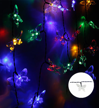 Solar Butterfly String Lights