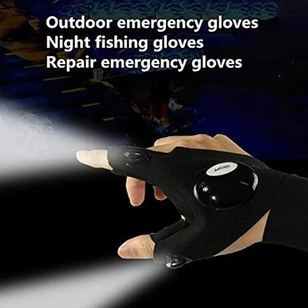 Fingerless Gloves Flashlight