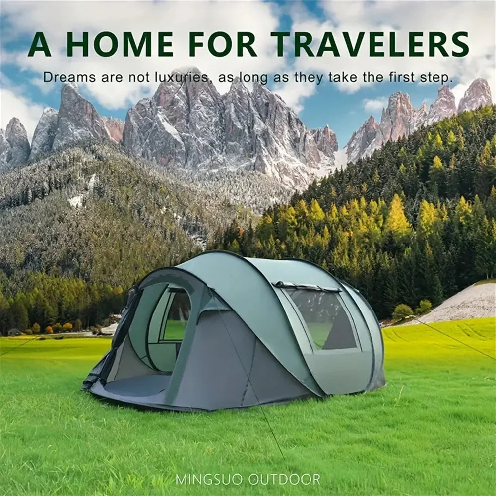 5-8 People Camping Boat Tent Fully Automatic Pop-Up