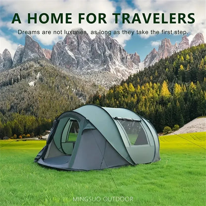 5-8 People Camping Boat Tent Fully Automatic Pop-Up