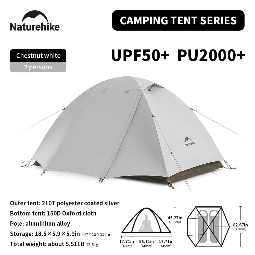 Camping Tent 2-3 People Waterproof UPF50+