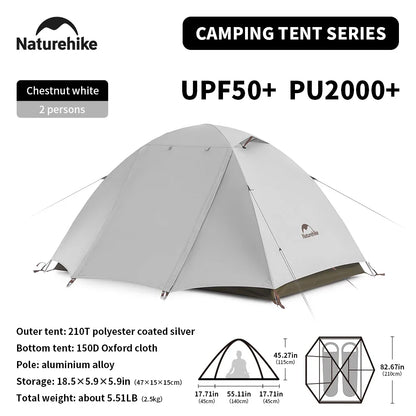 Camping Tent 2-3 People Waterproof UPF50+