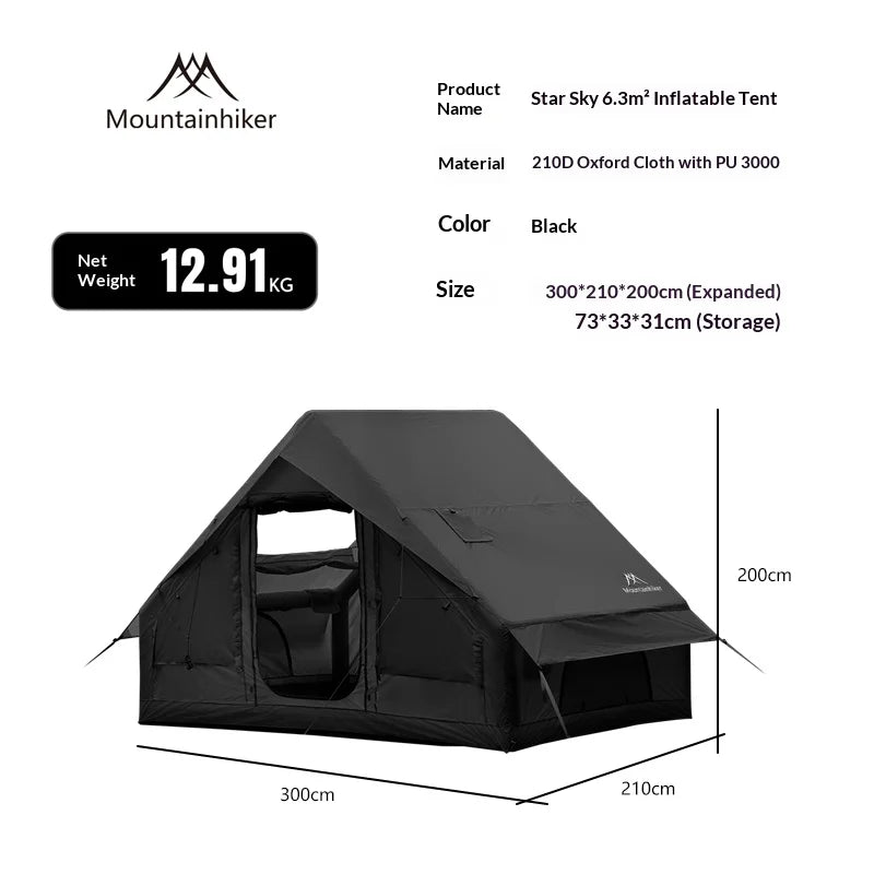 MOUNTAINHIKER 6.3㎡ Waterproof Observation Skylight Outdoor Camping