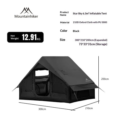 MOUNTAINHIKER 6.3㎡ Waterproof Observation Skylight Outdoor Camping
