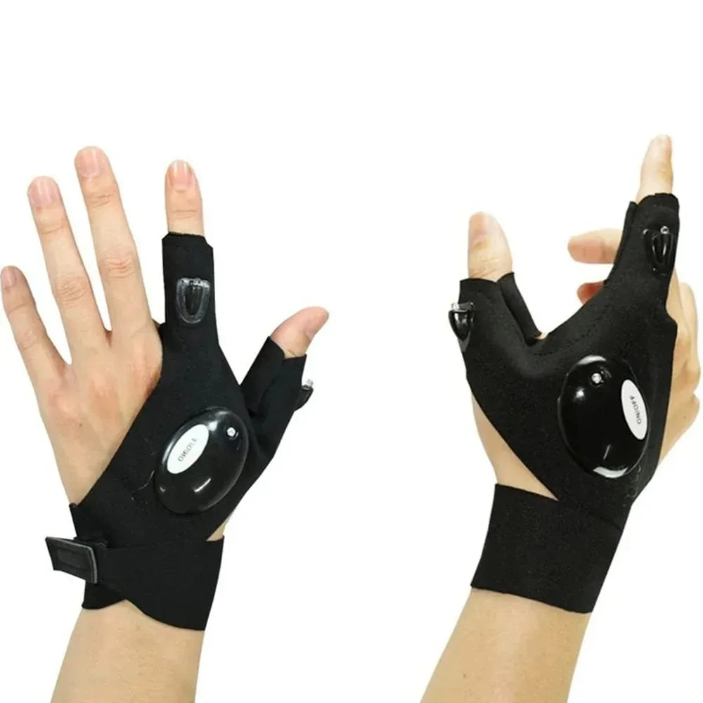 Fingerless Gloves Flashlight