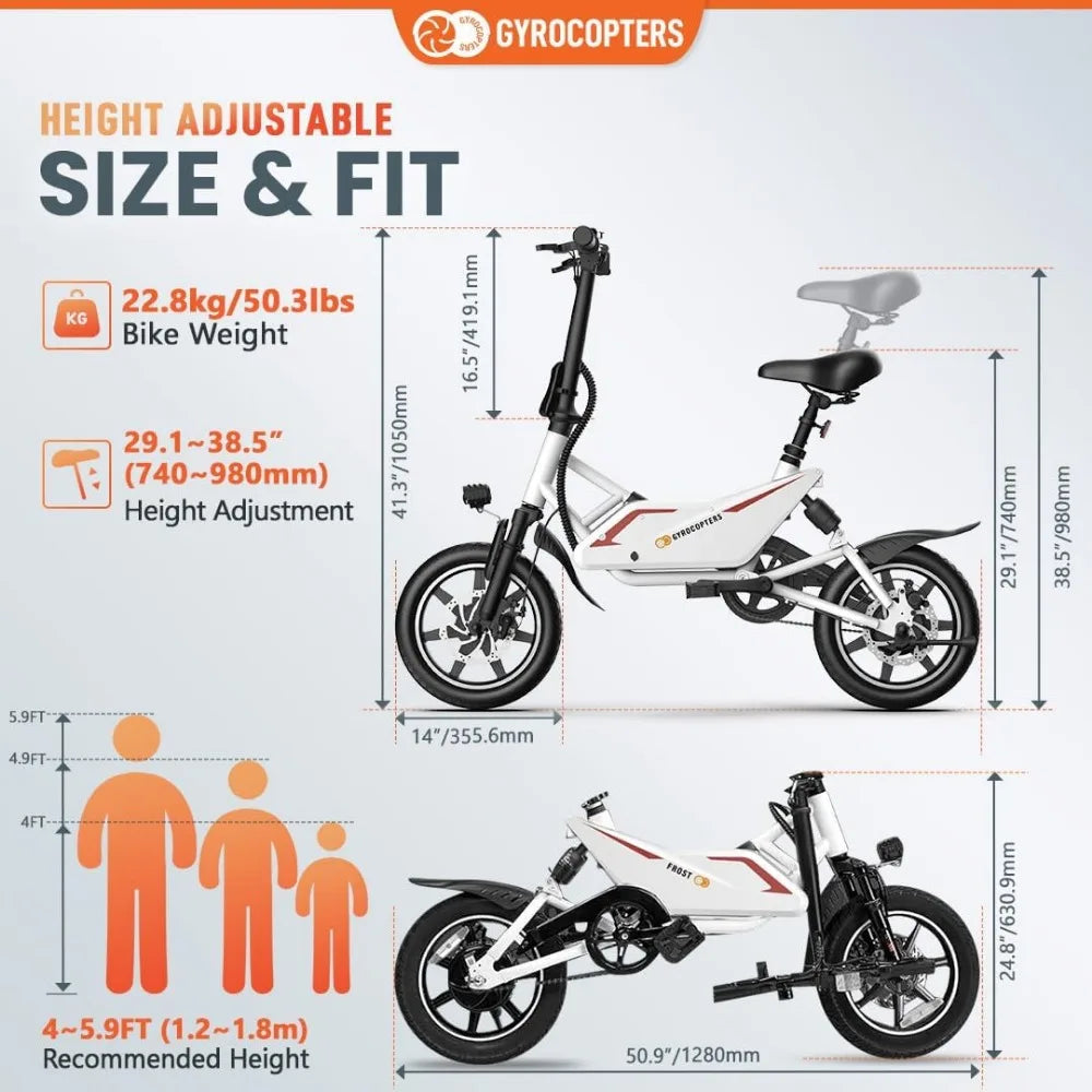 Folding Electric Bike - 350W Motor