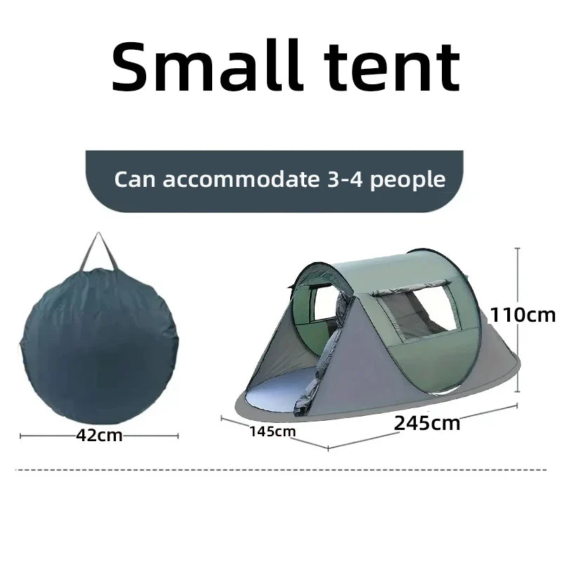 5-8 People Camping Boat Tent Fully Automatic Pop-Up