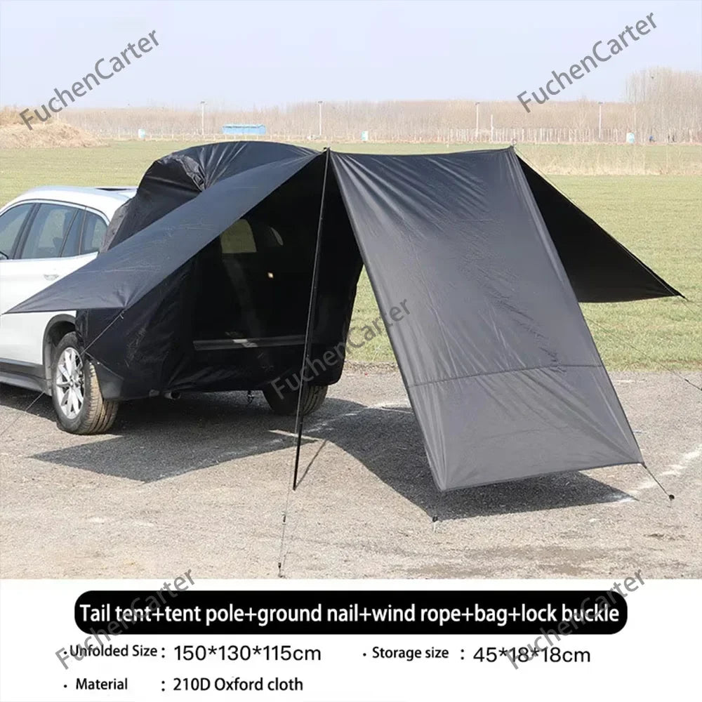 SUV Tailgate Trunk Tent 3-Side
