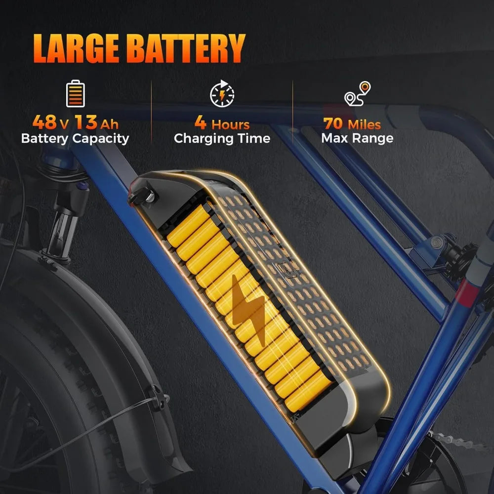 1200W Peak Electric Bike - 30MPH