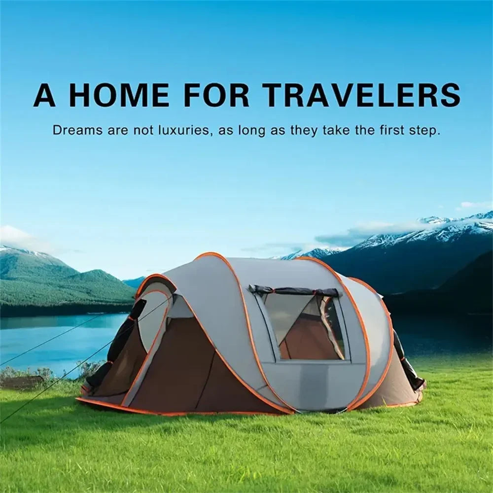 5-8 People Camping Boat Tent Fully Automatic Pop-Up