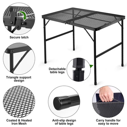 All Purpose Folding Metal Table