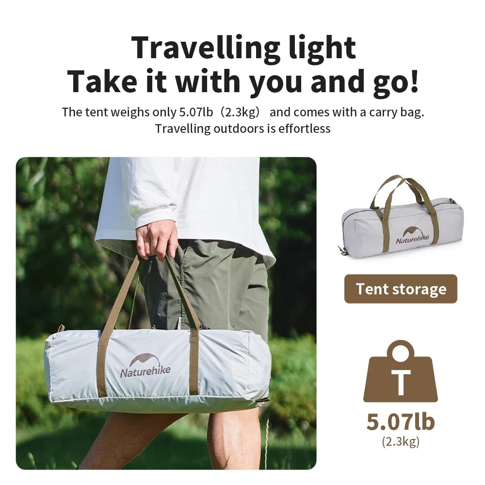 Camping Tent 2-3 People Waterproof UPF50+