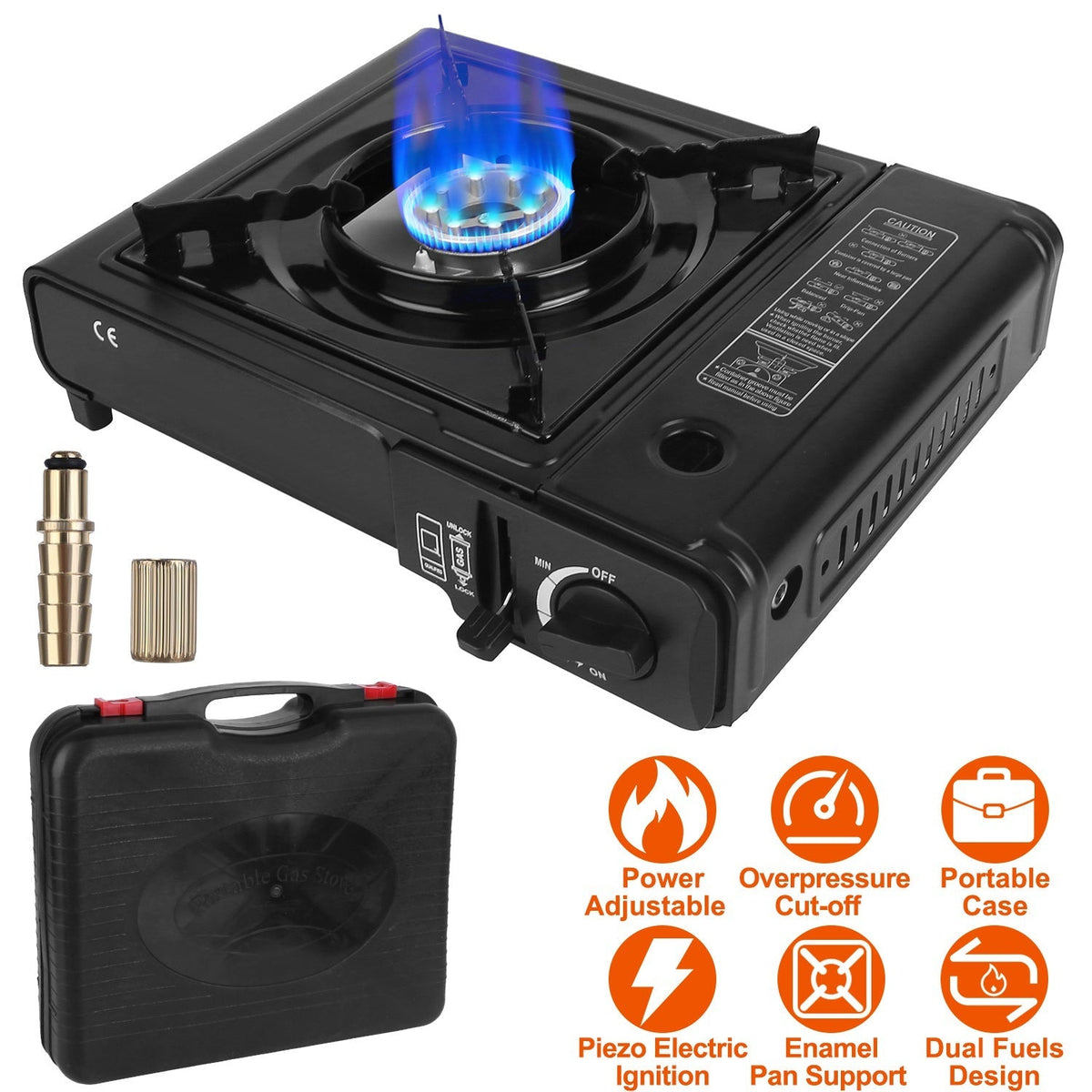 3300W Portable Camping Stover Dual Fuel Burner