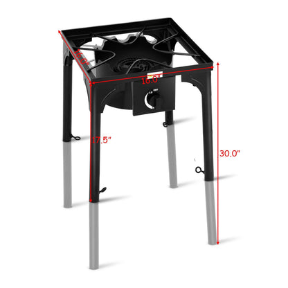 100000 BTU Portable Camp Stove with Adjustable Legs