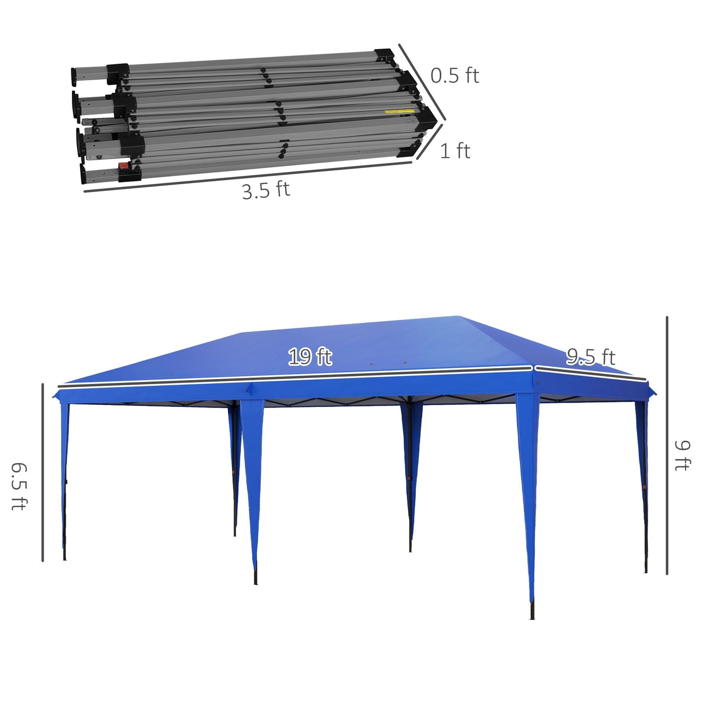 10' x 19.2' Pop Up Canopy Tent