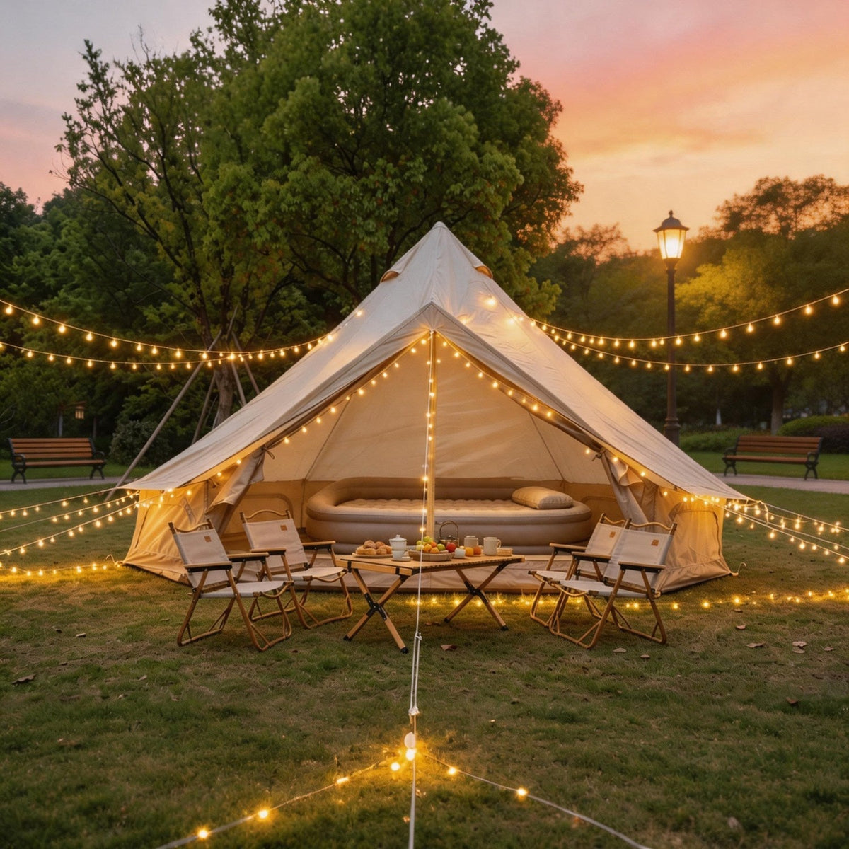 Oxford Bell Tent 13.1FT with Stove Jack