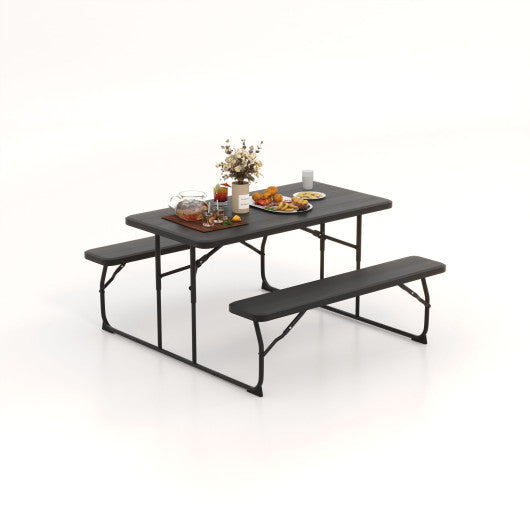 Folding  Table Bench Set