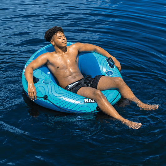 River Tube with Mesh Bottom, Cup Holder