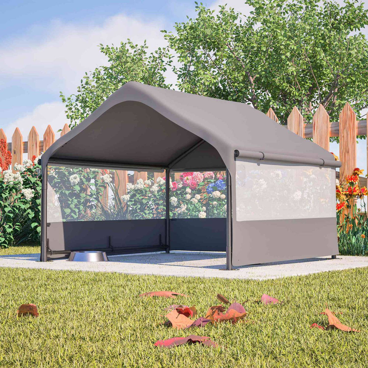Dog House Tent 4x4x3ft with Mesh Windows