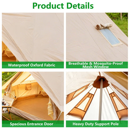 Oxford Bell Tent 13.1FT with Stove Jack