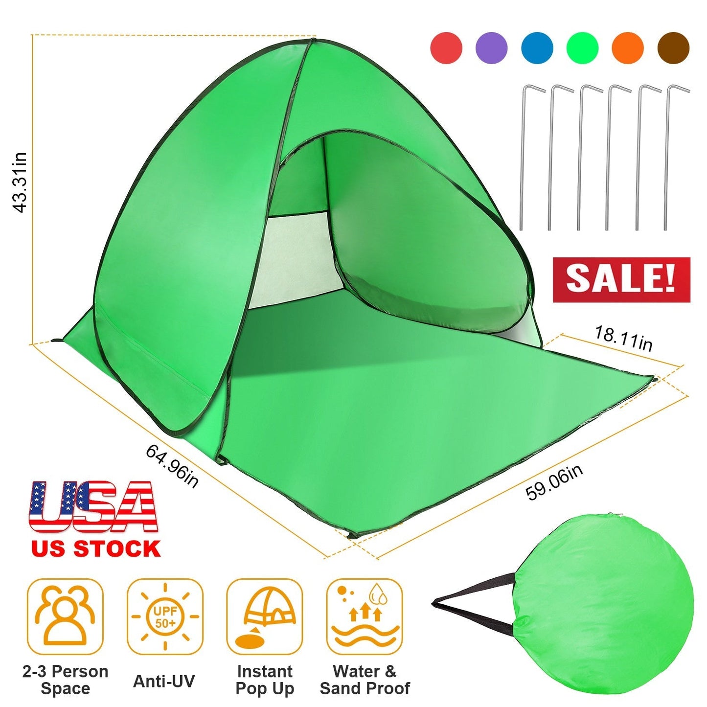 Pop Up Beach/Tent Canopy