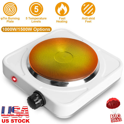 1500W Electric Single Burner Hot Plate
