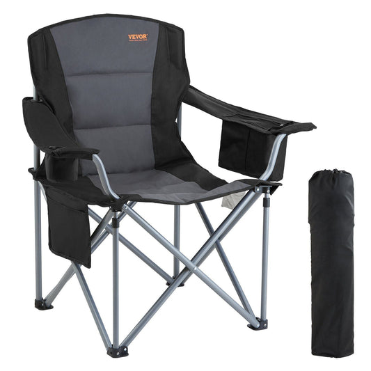 Heavy Duty  Lumbar Back Padded with Side Pockets, Cup Holder and Cooler